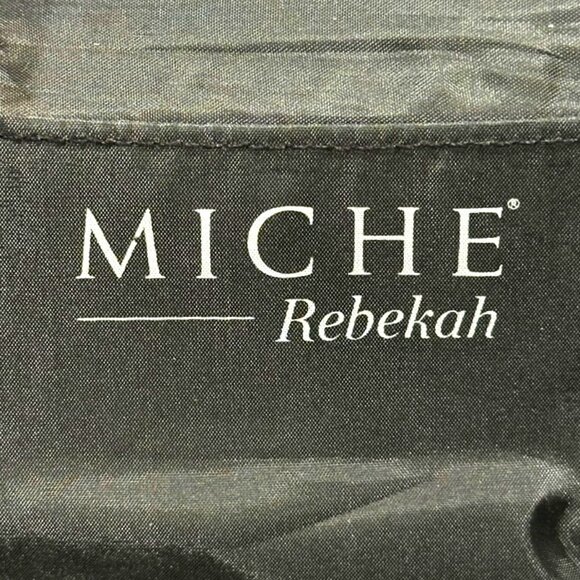 Miche Rebekah Purse Handbag Gold Woven Magnetic Closure Side Pockets NWOT - Picture 11 of 13